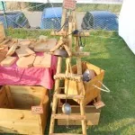 Festa della Birra di Montemignaio stand prodotti tipici legno