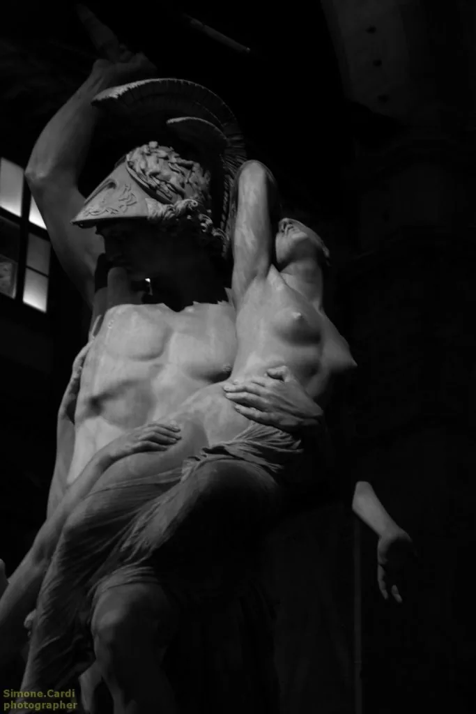 Ratto di Polissena Loggia dei Lanzi Piazza della Signoria Firenze