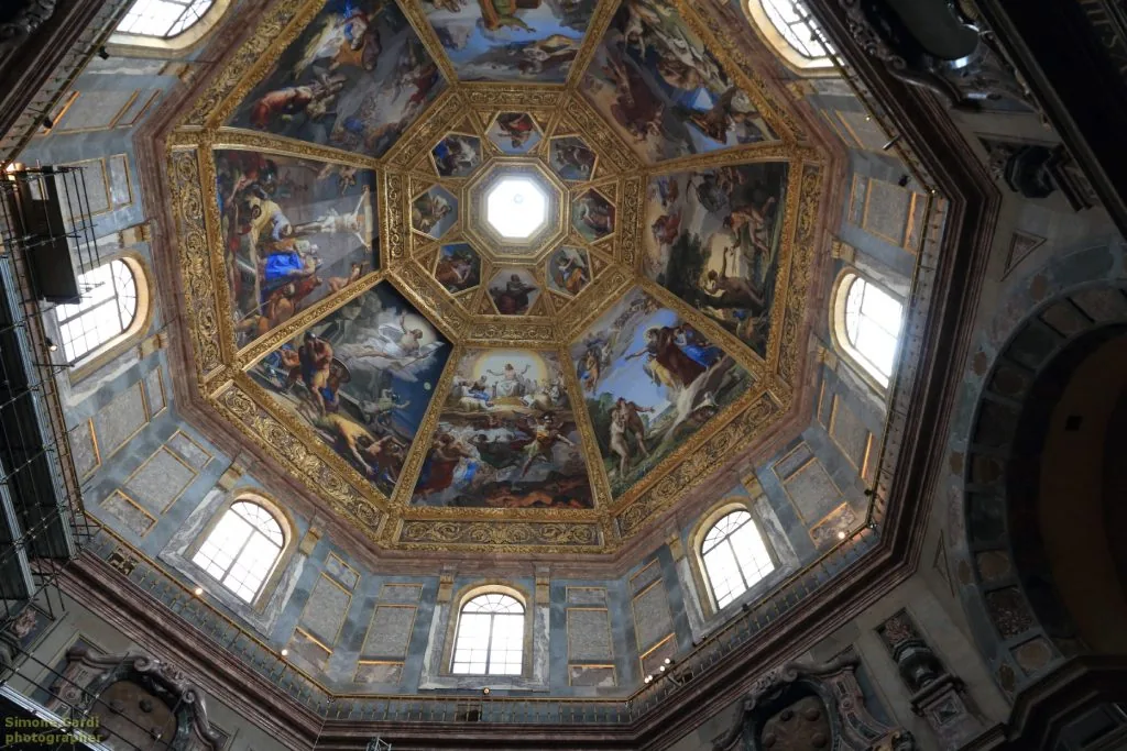 Cappella dei Principi a Firenze volta affrescata