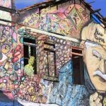 Portogallo, Olhao, street art gallery, murales homo sapien