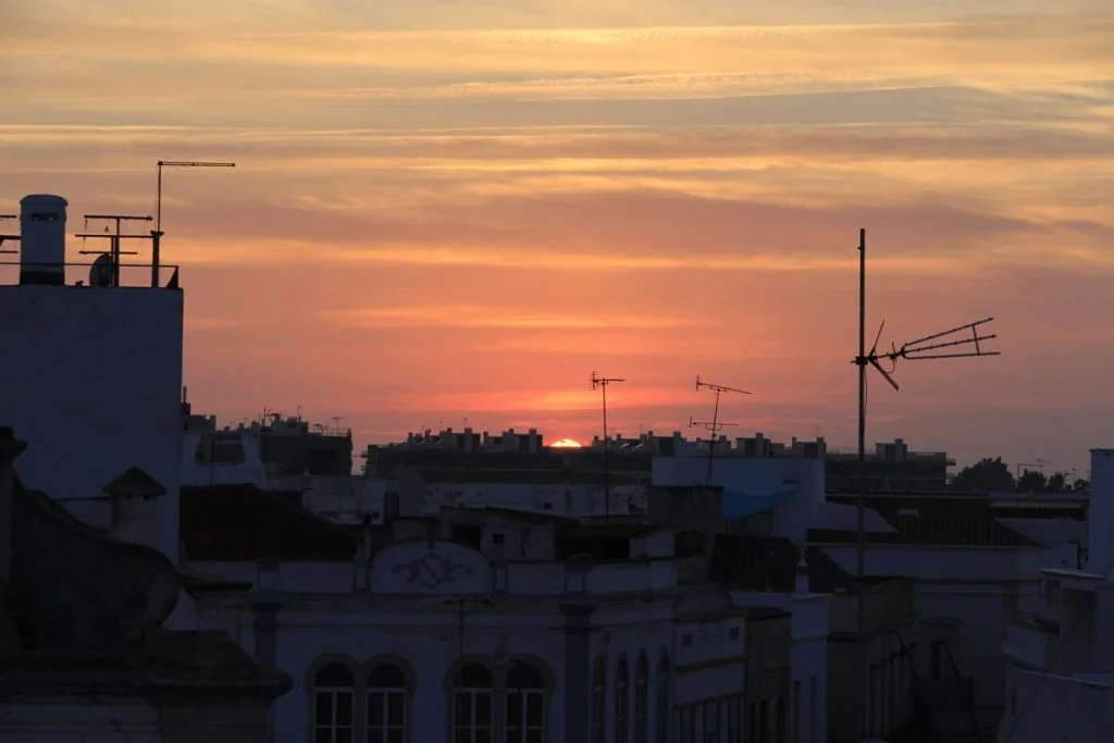 Olhao tramonto in Algarve