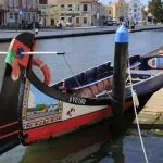 Aveiro, Portogallo: moliceiro, tipica barca per i canali