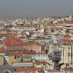 Lisbona, Portogallo: panorama dal Castello di Sao Jorge
