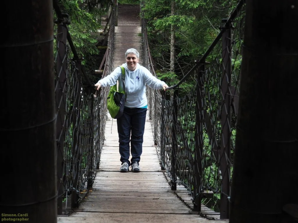 Ponte sospeso Parco naturale Paneveggio