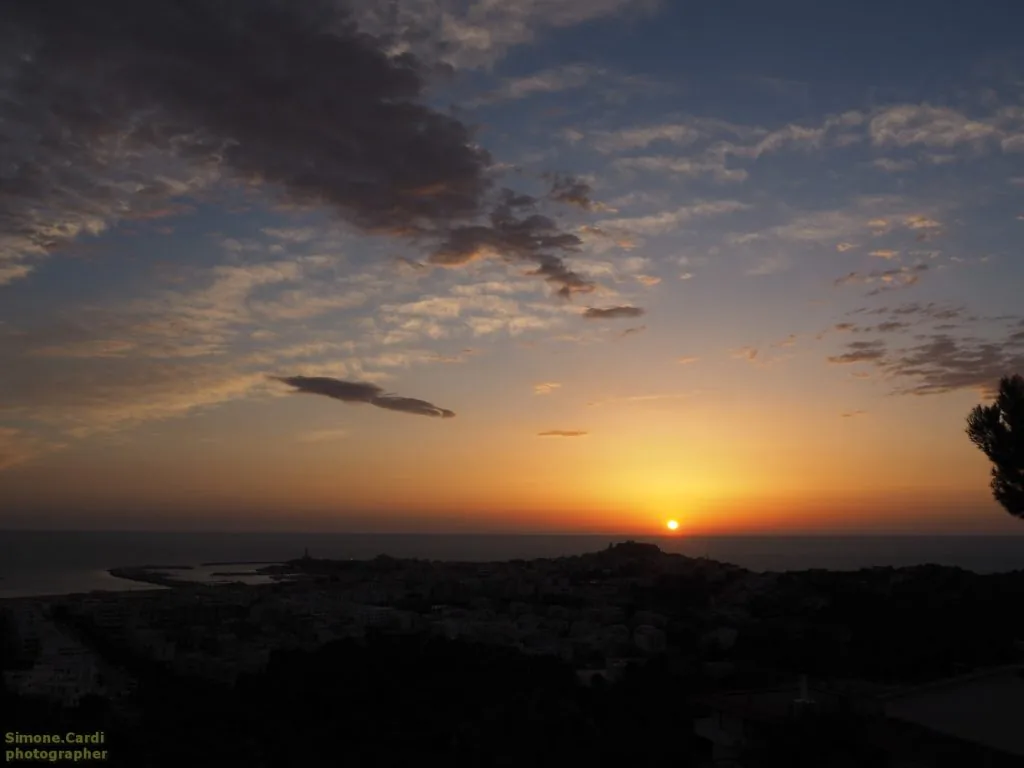 Vieste Vieste panorama all'alba