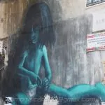Murales, Vico Buongiorno, Quartiere Sanità a Napoli, con citazione di Paolo Borsellino