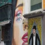 Napoli murales donna e Totò