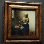 Paesi Bassi, Amsterdam museo: dipinto di Vermer "La lattaia"