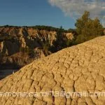 Formazioni argillose nel parco dei calanchi in Basilicata