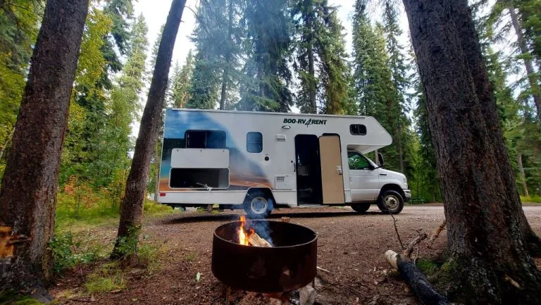 Fire Pit nel Campground in Alaska